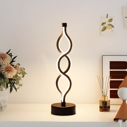 Twisted LED table lamp


