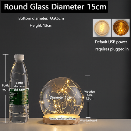 Urchin glass night light

