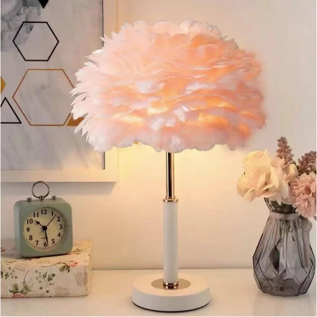 Vintage Feather Table Light

