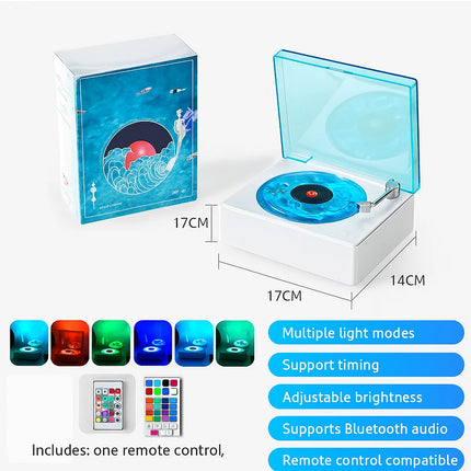 Vinyl disc wireless speaker

