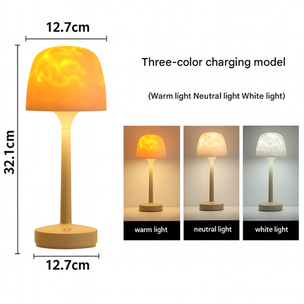 Water Ripple Table Lamp – Romantic Ambient Light with Remote Control