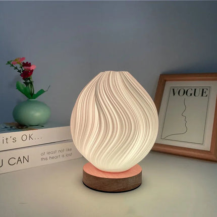 Wave light projector cozy lamp

