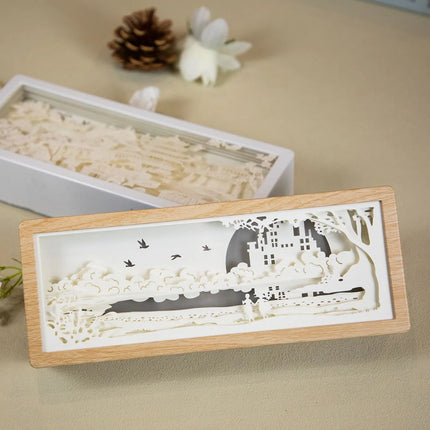 Wedding Gift Shadow Box Lamp

