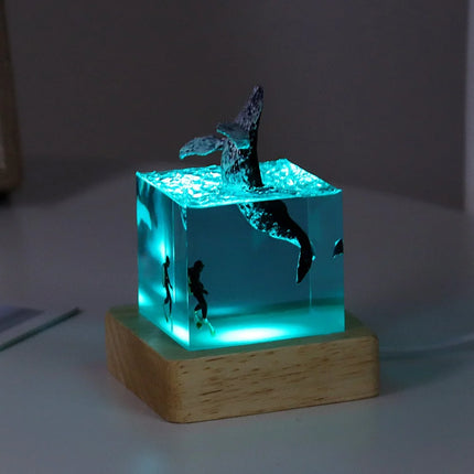 Whale Scene Table Lamp

