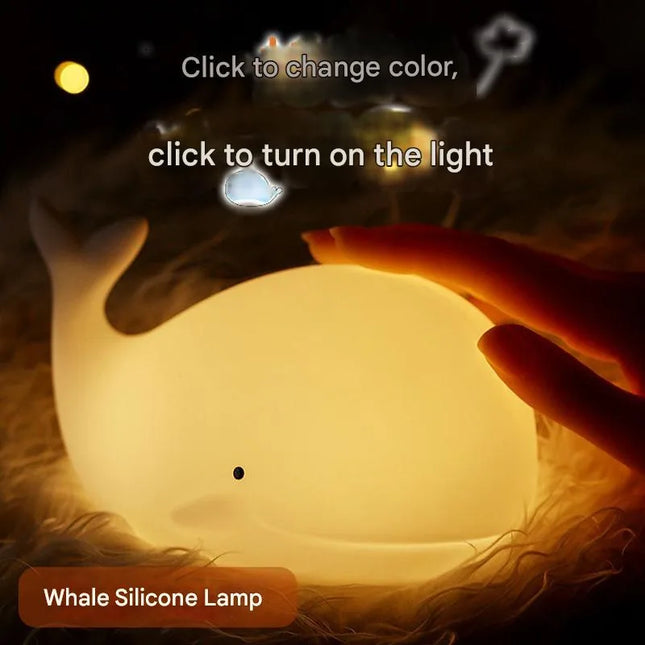 Whale shaped night light

