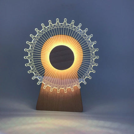 Windmill shaped bedside lamp

