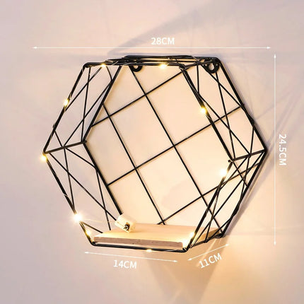 Wireless Hexagon Wall Lamp

