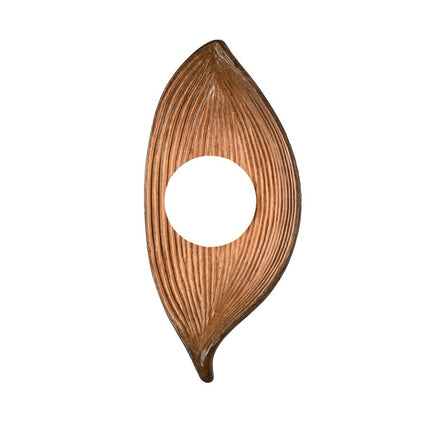 Zen inspired leaf wall light

