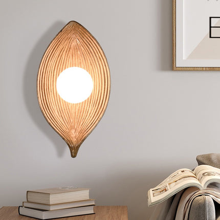 Zen leaf wall sconce

