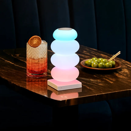Rainbow Candy Macaron Night Light Colorful LED Atmosphere Lamp for Living Room Bedroom Children's Room Girls