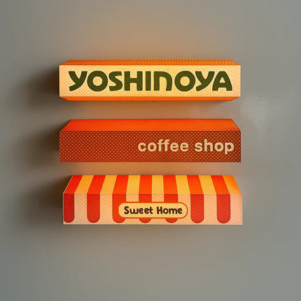 Creative Magnetic LED Refrigerator Sticker Warm Home Miniature Stall Light Simulation Decorative Atmosphere Lamp