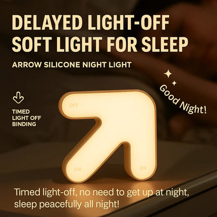 Creative Arrow Pat Lamp Flip Night Light DIY Desktop Ornament Bedside Lamp Girls Gift