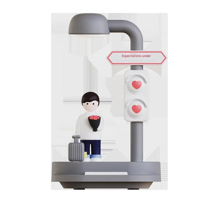 Creative Night Light with Mobile Phone Holder LED Bedside Lamp for Students, Girlfriends, Lovers, Internet Celebrities Gift