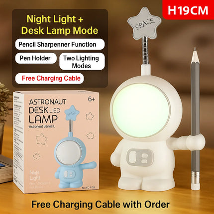 Mini Rabbit LED Desk Lamp Portable Night Light for Home Office Student Travel Bedroom Desktop