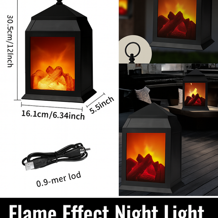 battery operated tabletop fireplace lamp

