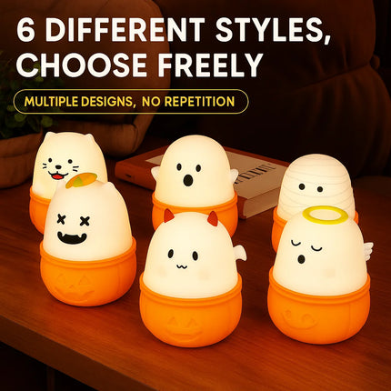 Cute Pet Companion Night Light USB Charging LED Cartoon Bedside Lamp for Kids Bedroom