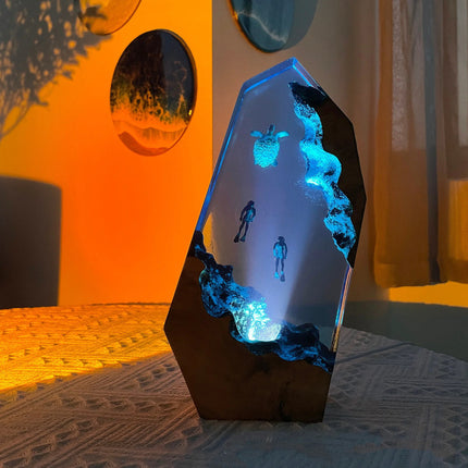 best Turtle Ocean Wave Epoxy Lamp