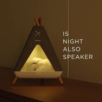 ceramic moon bluetooth speker night light