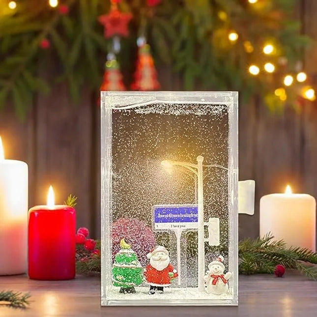 christmas glitter globe