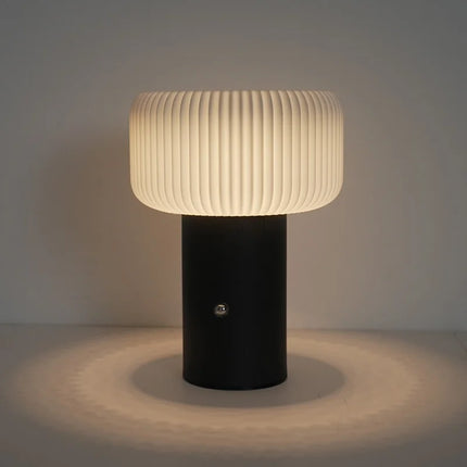 colorful glass mushroom lamp