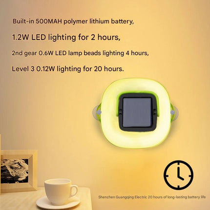 Portable Folding LED Camping Light – Solar Charging Silicone Telescopic Lantern for Outdoor, Tent & Hiking