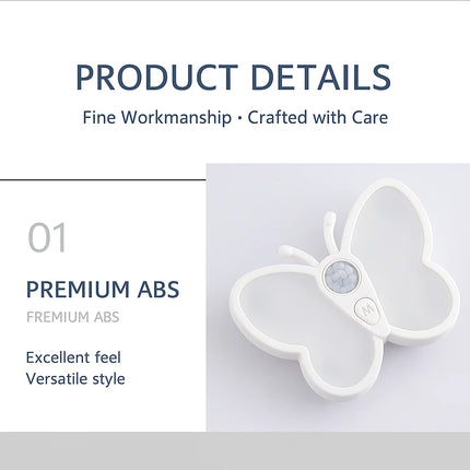 LED Butterfly Sensor Night Light – Unique Wall Atmosphere Lamp for Bedroom, Study Room, or Hallway Decor