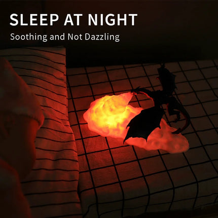 3D Printed Rocket LED Night Light Creative Novelty Gift Cross Border Electronic Decoration Lamp
