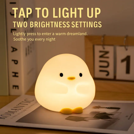 Dundun Duck Bedside Lamp – Rechargeable Night Light For Mother & Baby