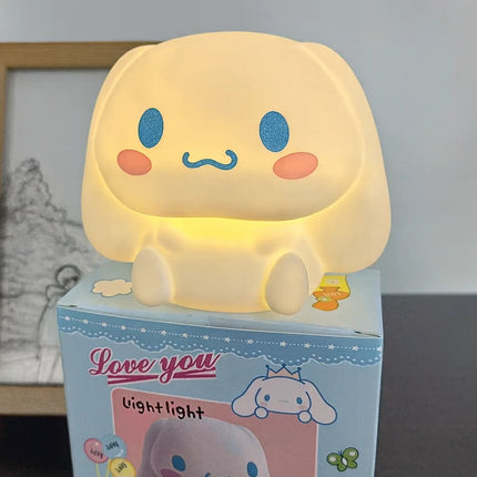 Sanrio Hello Kitty Night Light Pat LightHello Kitty Silicone Night Light Pat Lamp Cute KT Cat Bedside Table Atmosphere Light Birthday Gift for Girls