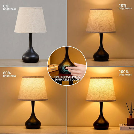 dimmable touch bedside lamp