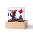 Red Godzilla with lamp holder