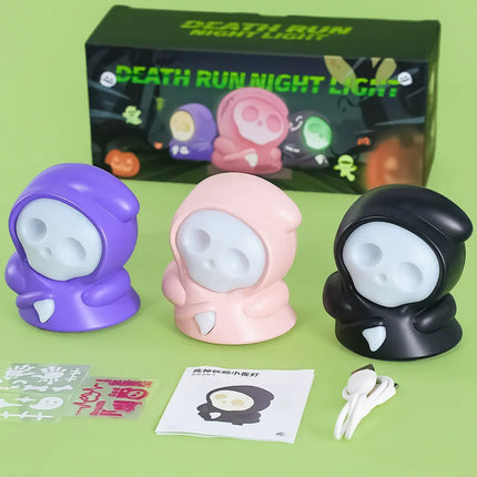 Creative Pull Back Car Night Light Three-Speed Dimming Children's Toy Halloween Decoration Atmosphere Light