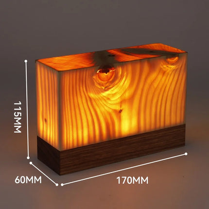 eco-friendly wooden night light