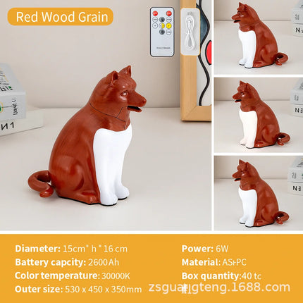 Talking New Lucky Dog Bedside Night Light – USB Charging Decorative Lamp with Sound & Aromatherapy