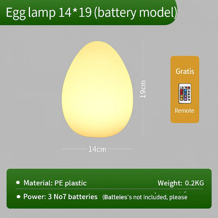 egg-shaped table lamp