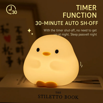 Dundun Duck Bedside Lamp – Rechargeable Night Light For Mother & Baby