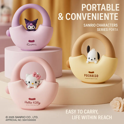 Hello Kitty Handbag Silicone Night Light Rechargeable Pat Lamp Creative Bedside Atmosphere Light for Bedroom and Gifts