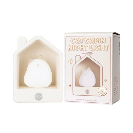 Rabbit Cartoon Night Light Baby Eye Protection LED Human Body Induction Bedside Lamp Dormitory Festival Atmosphere Light