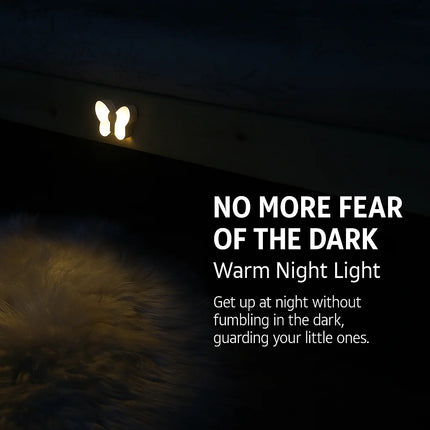 LED Butterfly Sensor Night Light – Unique Wall Atmosphere Lamp for Bedroom, Study Room, or Hallway Decor