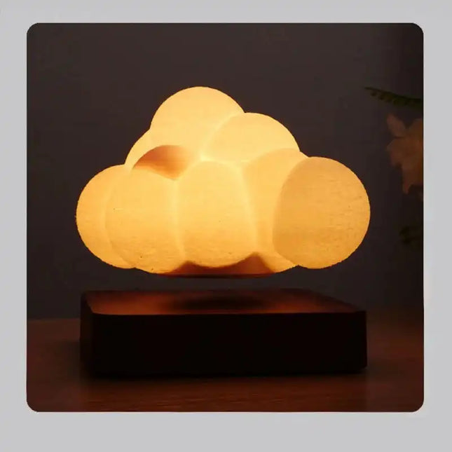 floating cloud lamp with lightning

