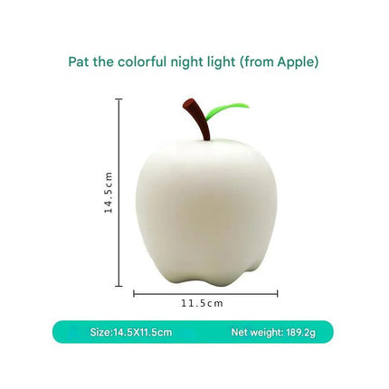 glass apple accent lamp