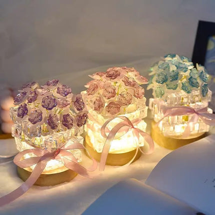 glowing ice rose

