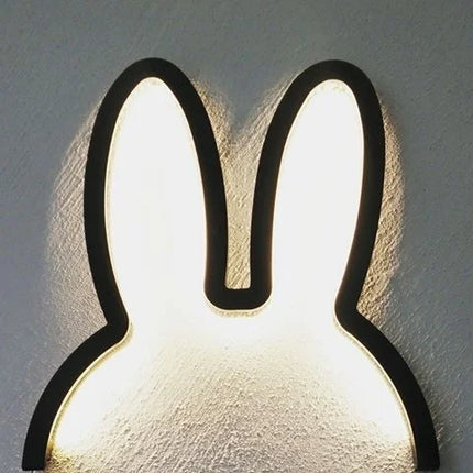 gold rabbit lamp