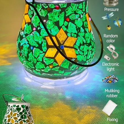 green vase lamp