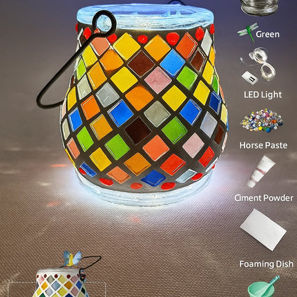 jaitaik mosaic vase lamp