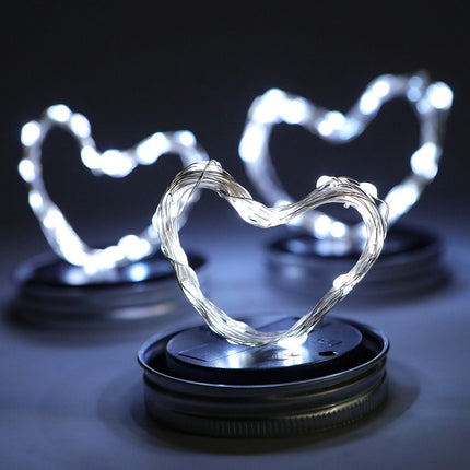 jar fairy heart night lamp