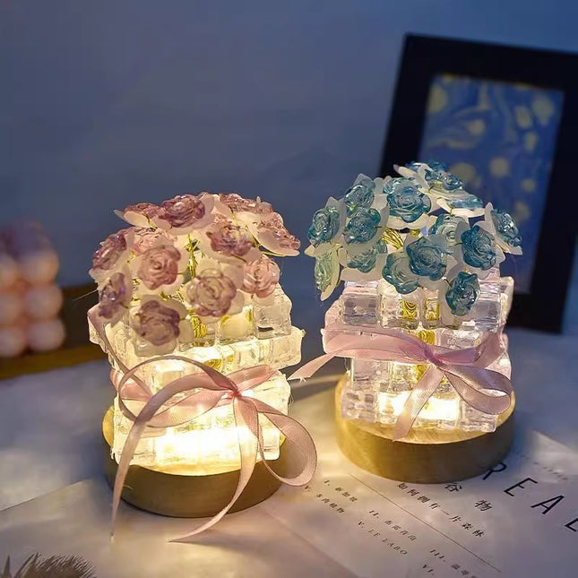 led ice rose lamp

