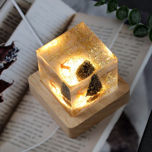 led snow globe lamp

