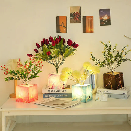 Rechargeable Flower Pot Ambiance Lamp | Indoor-Outdoor Decorative