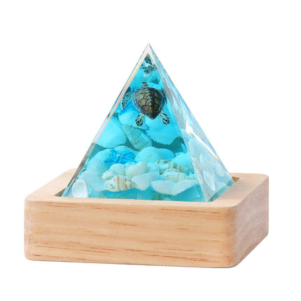 pyramid crystal desk lamp